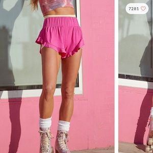 free people featherweight layering shorts